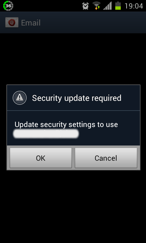Galaxy S2 - Security update required