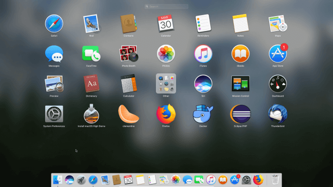 macOS Sierra - Launchpad