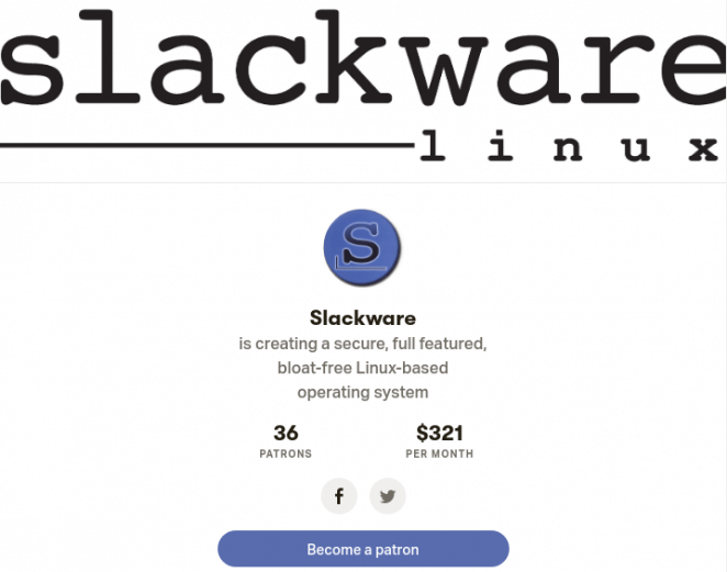 Slackware Linux on www.patreon.com