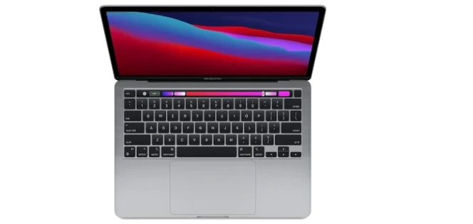 My MacBook Pro 13-inch, M1, 2020 model with 8GB RAM and 250GB storage.